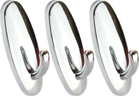 Набор крючков для ванной Kleber KLE-SG003, хром, 3 шт