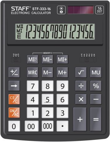 Калькулятор настольный Staff Plus STF-333, 16 разрядов