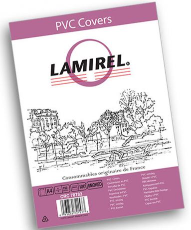 Lamirel LA-78783 Transparent A4, Smoky обложка для переплета (100 шт)
