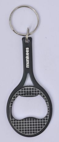 Брелок-открывалка Munkees "Теннисная ракетка", цвет: черный. 3405