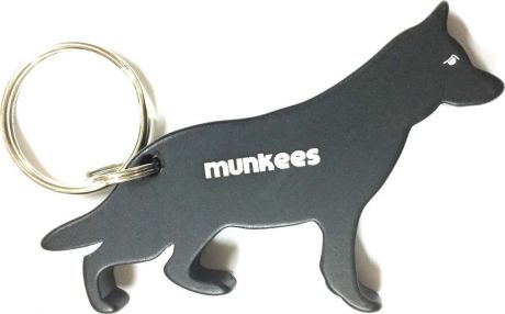 Брелок-открывалка Munkees "Немецкая овчарка", цвет: черный