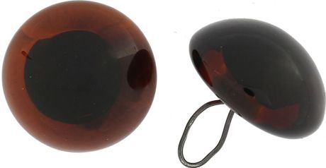 Глазки декоративные "Glorex", пришивные, на ножке, цвет: коричневый, 8 мм, 2 шт