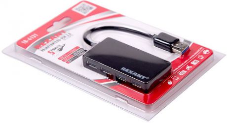 USB-концентратор Rexant 18-4131, Black