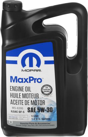 Масло моторное Mopar "MaxPro", полусинтетическое, класс вязкости 5W-30, 5 л