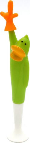 Карамба Ручка шариковая Животные на подставке Утка цвет корпуса зеленый