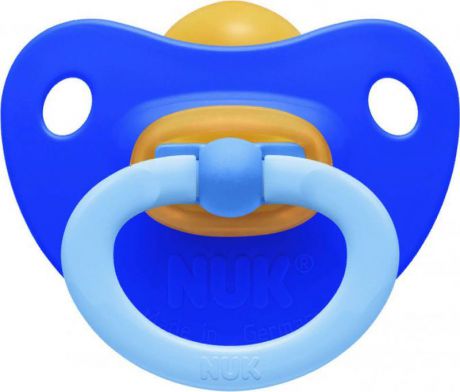 Пустышка NUK Soft, латексная, от 0 месяцев, 10725600-Синий