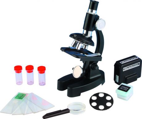 Набор для опытов и экспериментов Edu-Toys Microscope "Микроскоп", MS802, серый, 100 х 300 х 600