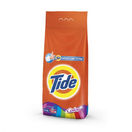 Порошок стиральный Tide "Color", для цветных вещей, автомат, 9 кг