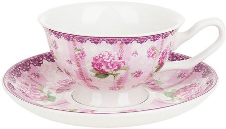 Набор чайный Nouvelle De France "Розовая гортензия", 12 предметов