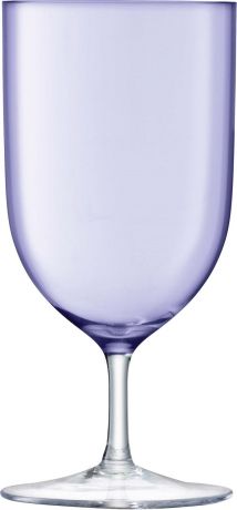 Набор бокалов для воды и вина LSA Hint, цвет: фиолетовый, 400 мл, 2 шт