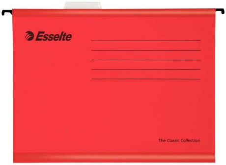 Папка - регистратор Esselte Plus Foolscap, цвет: красный, 25 шт