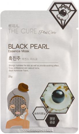 Маска косметическая Korea The Cure Plus Care, для лица, ухаживающая, с жемчугом, 25 г