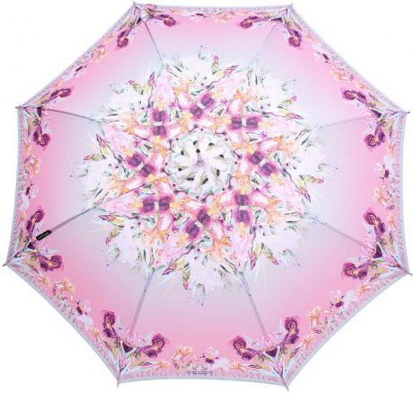 Зонт-трость женский Slava Zaitsev, полуавтомат, цвет: розовый. SZ 106/1auto