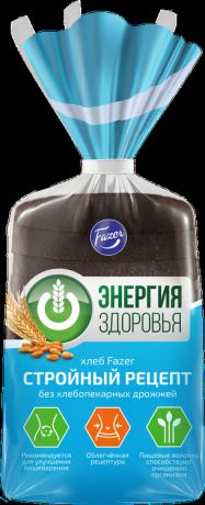 Хлеб Fazer "Стройный рецепт бездрожжевой", нарезка, 350 г