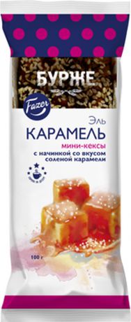 Кекс Fazer "Эль Карамель со вкусом соленой карамели", 100 г