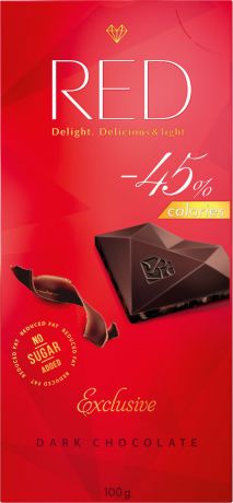 Red классический темный шоколад, 100 г