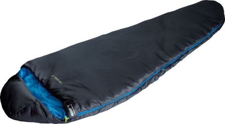 Спальный мешок High Peak "Lite Pak 1200", цвет: антрацит, синий, левосторонняя молния