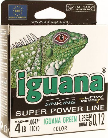 Леска Balsax Iguana, 100 м, 0,12 мм, 1,95 кг