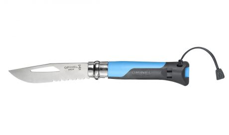 Нож Opinel Outdoor n°8 нержавеющая сталь, рукоять синяя 001576