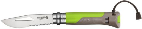 Нож Opinel "Specialists. Outdoor №08", длина клинка 8,5 см, цвет: зеленый
