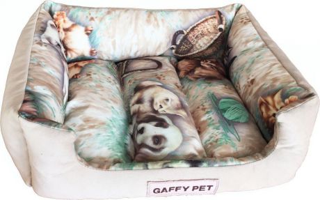 Лежак для животных Gaffy Pet "Pets", цвет: бежевый, 45 х 35 х 14 см