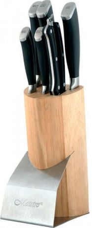 Набор кухонных ножей Maestro, MR-1421, черный, 7 предметов