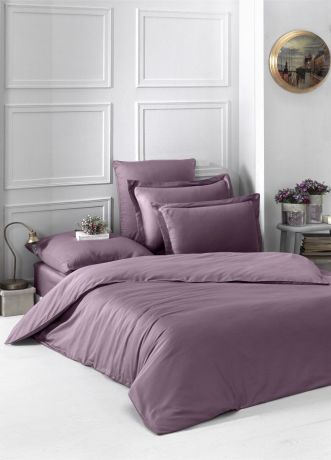 Комплект белья "Karna", 1,5-спальный, наволочки 50x70, 70x70, цвет: розовый. 2985