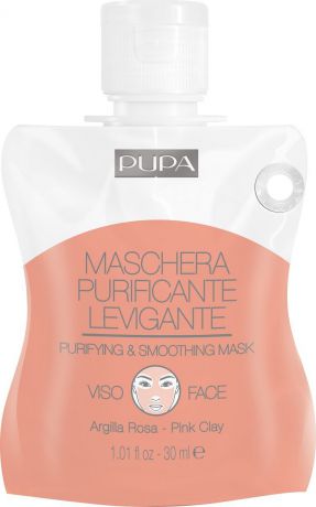 Маска для лица, Pupa Purifying & Smoothing Mask, в саше, 30 мл