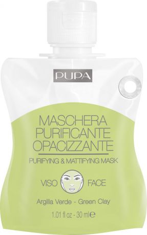 Маска для лица Pupa Purifying Mattifying Mask, в саше, 30 мл