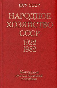 Народное хозяйство СССР. 1922-1982 гг. Юбилейный статистический ежегодник