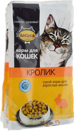Корм сухой для кошек "Васька", для профилактики мочекаменной болезни, с кроликом, 400 г