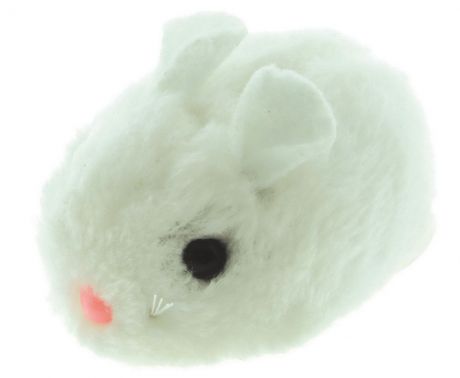 Игрушка для кошек Dezzie "Мышь. Актив №1", цвет: белый, 8 см