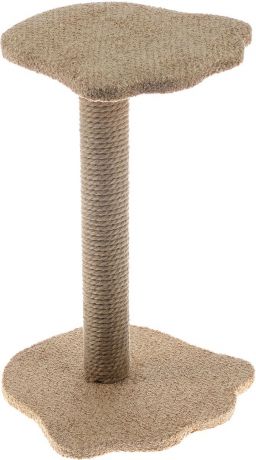 Когтеточка Неженка "Лапа", цвет: бежевый, 35 х 37 х 58 см