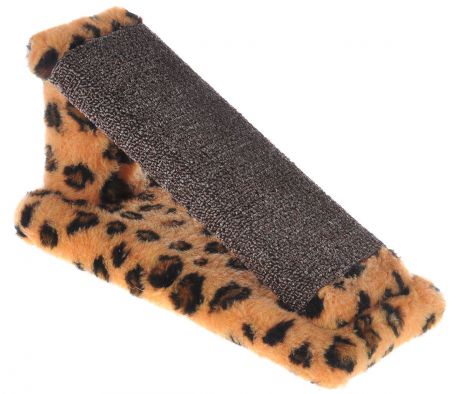 Когтеточка для котят Меридиан "Горка", цвет: коричневый, темно-коричневый, черный, 29 х 14 х 14 см