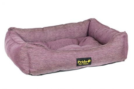 Лежак для животных Pride "Прованс", цвет: фиолетовый, 90 х 80 х 25 см