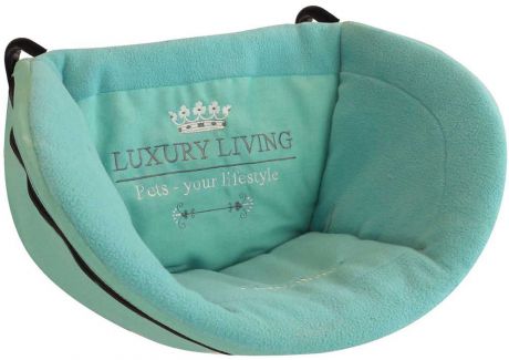 Лежак для животных Happy House "Luxsury Living", на радиатор, цвет: мятный, 30 х 48 х 30 см