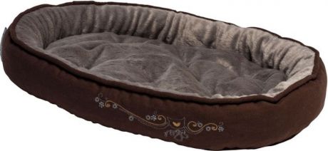 Лежак для кошек Rogz "Snug Podz", цвет: коричневый, 40 x 32 x 8 см