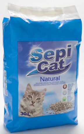 Наполнитель для кошачьих туалетов Sepiolsa "Натуральный", впитывающий, 30 л
