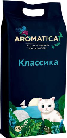 Наполнитель для кошачьего туалета AromatiCat "Классика", АС135, силикагелевый, 35 л