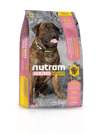 Корм сухой Nutram "Sound Large Breed S8", для собак крупных пород, 13,6 кг