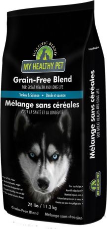 Корм сухой Holistic Blend "Grain-Free" для собак, индейка и лосось, 11,3 кг