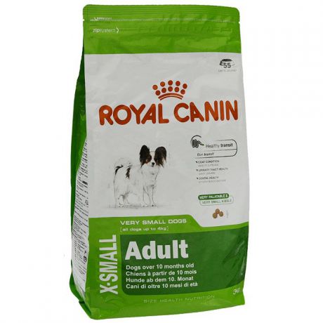 Корм сухой Royal Canin "X-small Adult" для собак очень мелких пород, 3 кг
