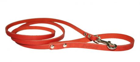 Поводок для собак Аркон "Стандарт", цвет: красный, ширина 0,8 см, длина 140 см