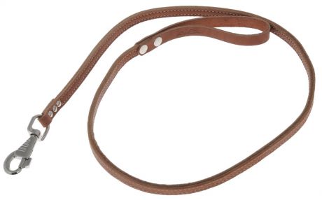 Поводок для собак Аркон "Стандарт", цвет: коньячный, ширина 1,2 см, длина 140 см
