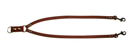 Сворка для собак Аркон "Стандарт", цвет: коньячный, ширина 1,2 см, длина 57 см