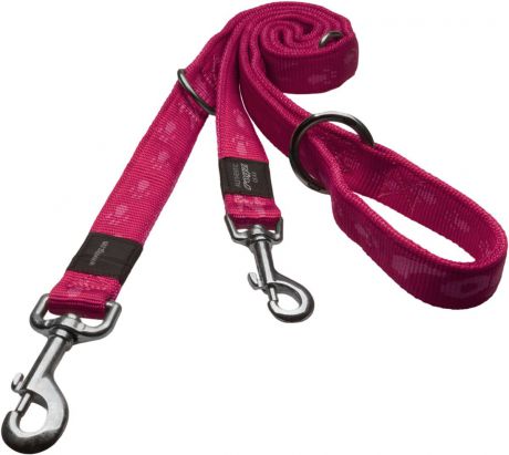 Поводок-перестежка для собак Rogz "Alpinist", цвет: розовый, ширина 2 см. Размер L