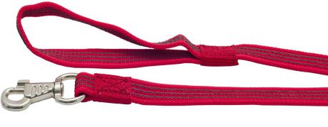 Поводок для собак "Каскад", цвет: красный, ширина 2 см, длина 3 м