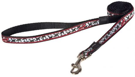 Поводок для собак Rogz "Fancy Dress", цвет: черный, белый, ширина 1,6 см. Размер M