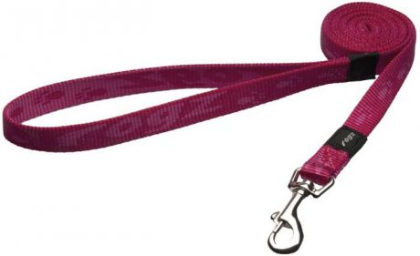 Поводок для собак Rogz "Alpinist", удлиненный, цвет: розовый, ширина 1,6 см. Размер M