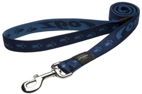 Поводок для собак Rogz "Alpinist", удлиненный, цвет: синий, ширина 2,5 см. Размер XL